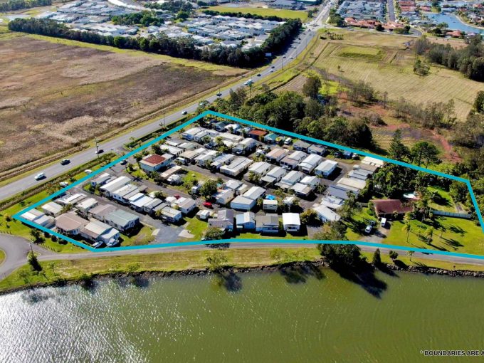 Ballina Waterfront Village Aerial View